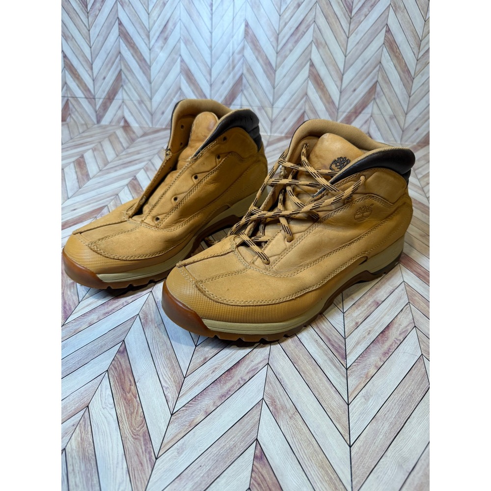 Timberland 6 Inch Premium Wheat Leather Waterproof Work Boots Mens 11M 11 Work - Picture 2 of 12